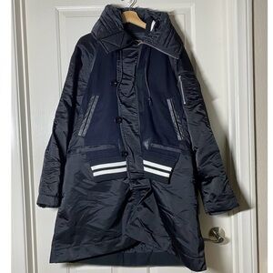 Sacai 21AW Switched Docking Bomber Coat Wool Nylon 21-02622M Men’s Size 1 Small